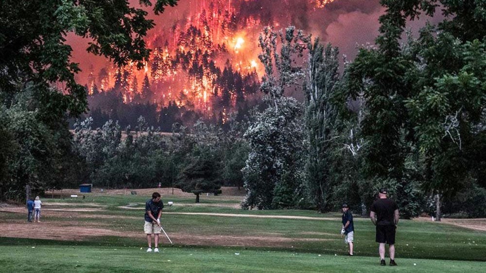 golfing while the world burns