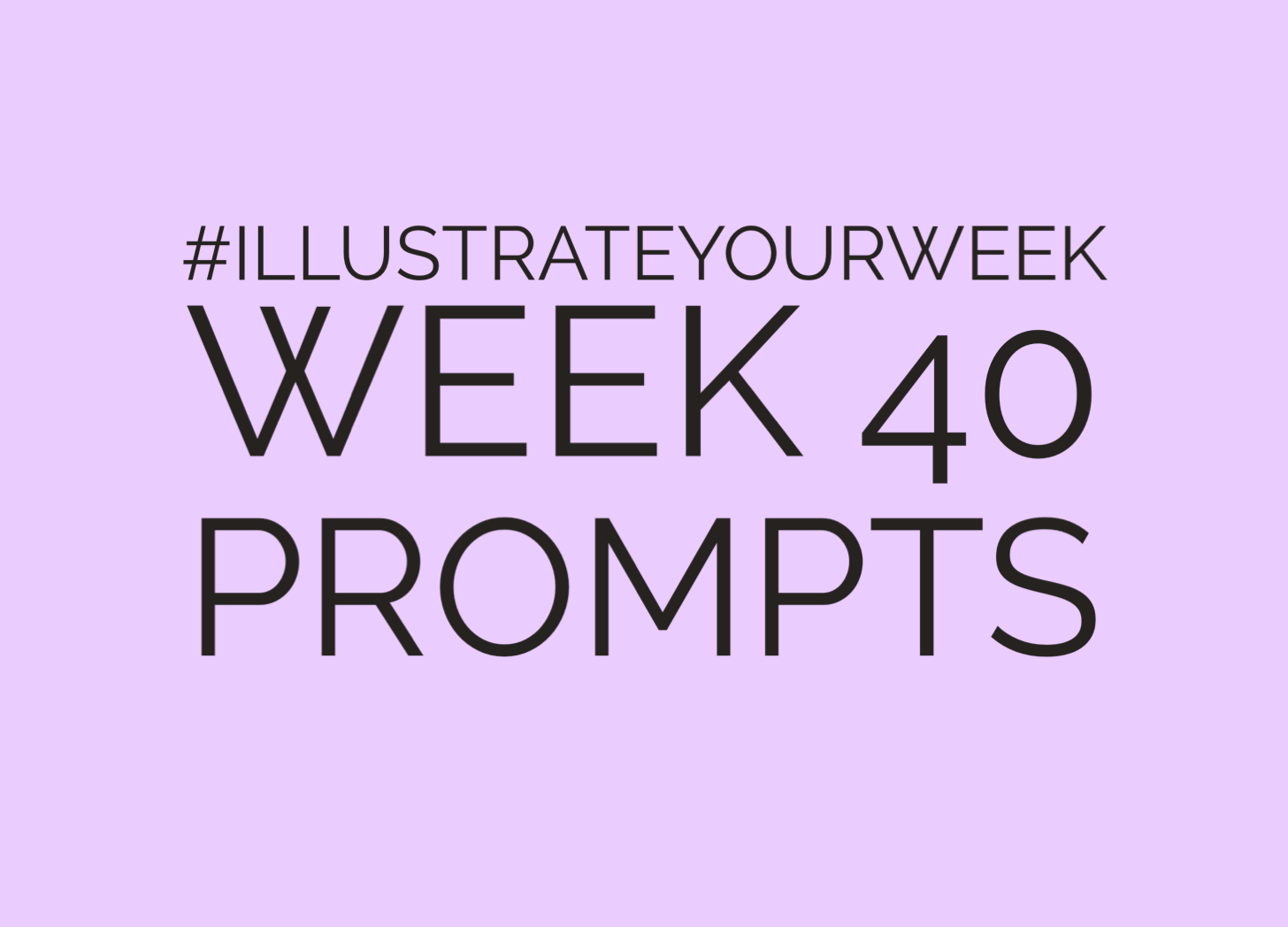 Illustrate Your Week Week 40 of 2023 Prompts