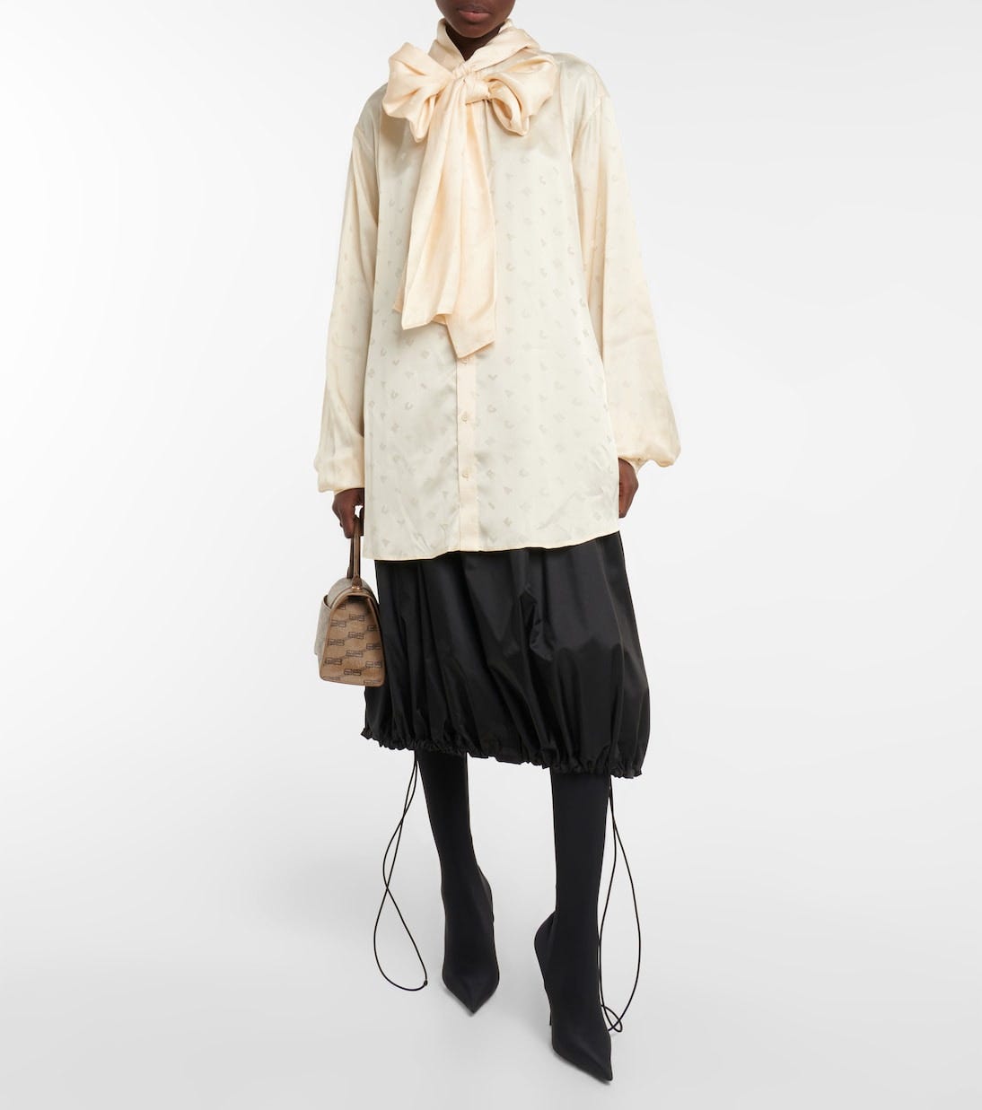 Hooded jacquard blouse | Balenciaga