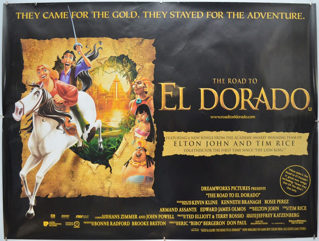 Road To El Dorado (The) - Original Movie Poster