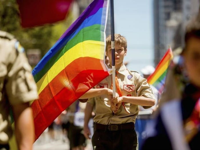 boy scout for gay scouts protest