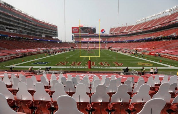 Kurtenbach: Stranger than fiction — empty Levi's Stadium mars 49ers' first  game – Daily Democrat