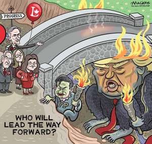 The Canadian Liberal leadership race, featuring candidates like Mark Carney, seeks to address economic challenges posed by Donald Trump's tariffs and define the nation's future direction.