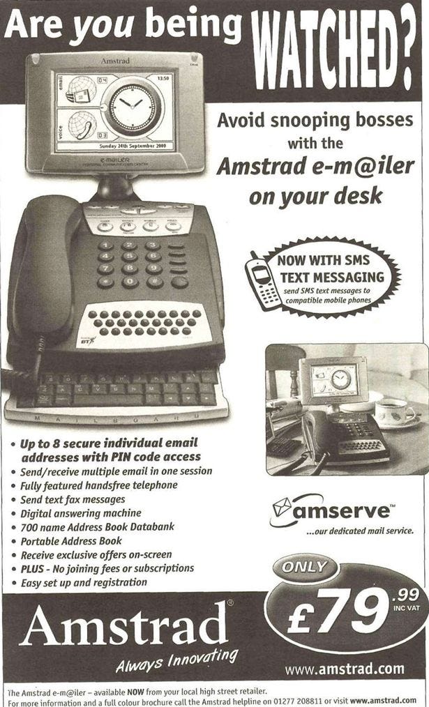 Sinclair ZX Spectrum, Amstrad email and 25 adverts for obsolete technology  which look ridiculous today - Mirror Online