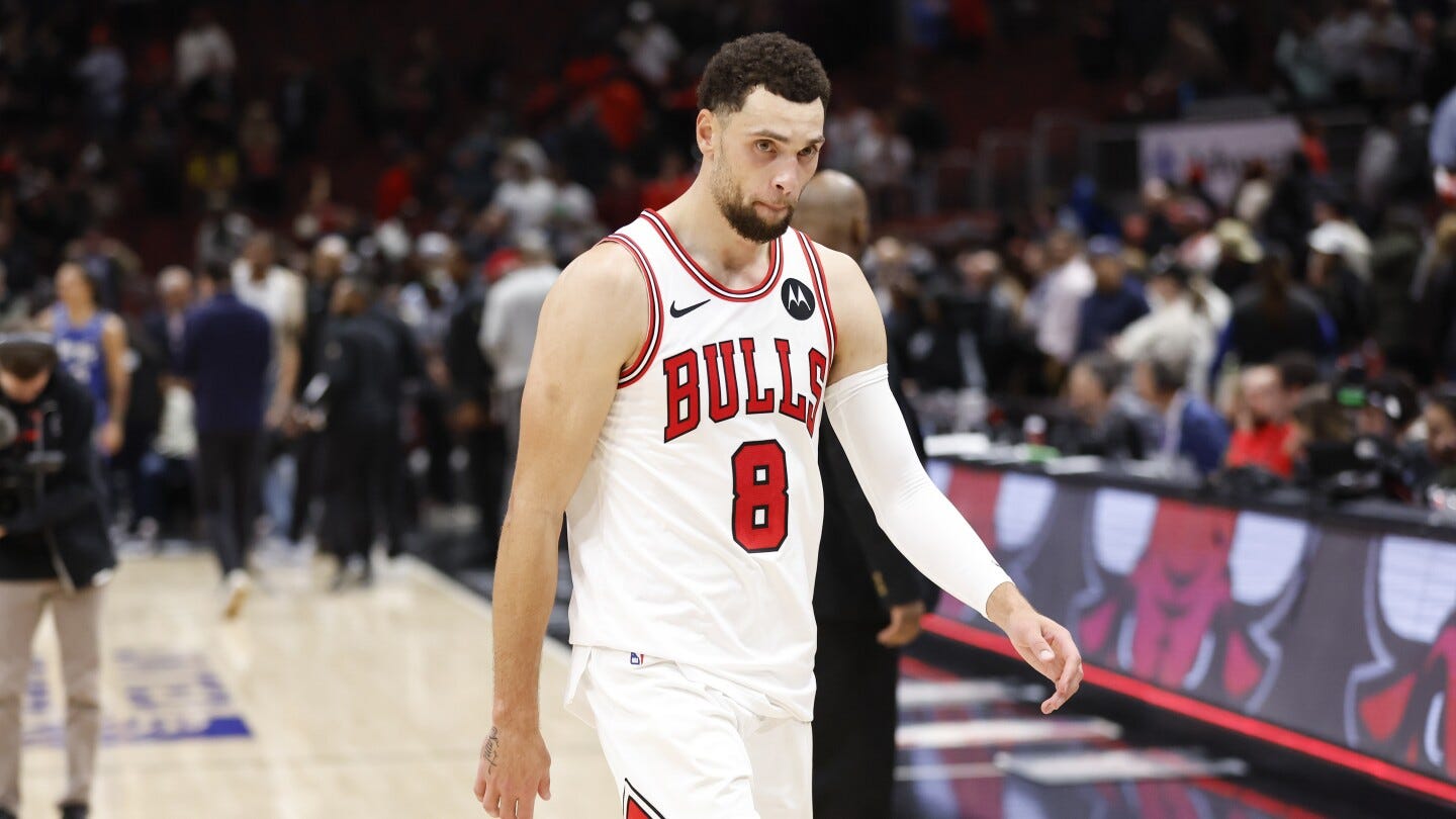 Zach LaVine looks frustrated as he blows off team PR person postgame, says  it was "miscommunication" - NBC Sports