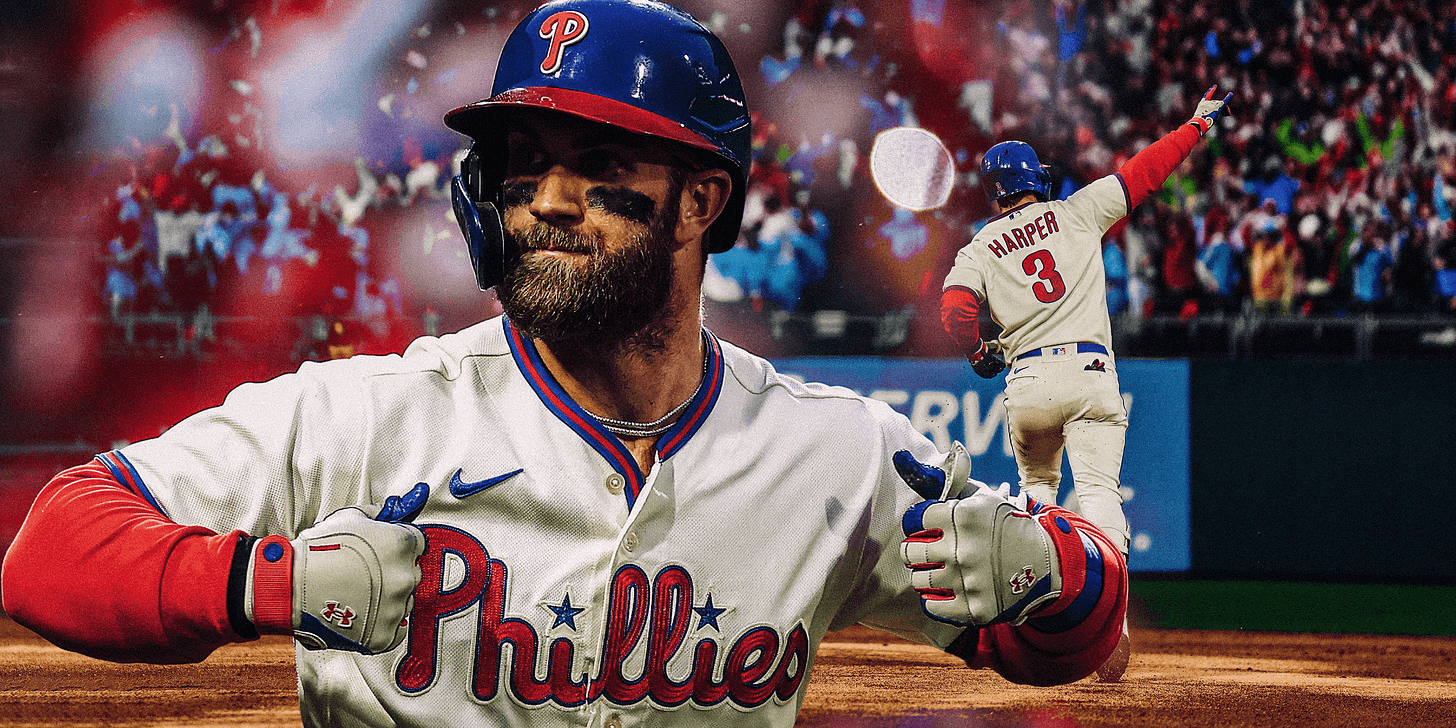 Inside Bryce Harper's at-bat for the ages: Phillies star rewatches, relives  the swing of his life - The Athletic