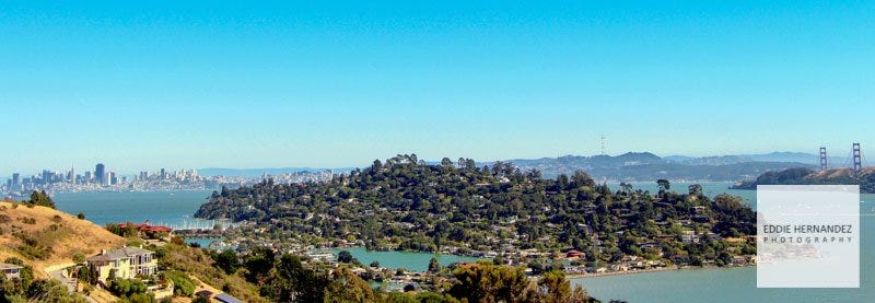 Tiburon, Belvedere Panoramic Photo, Marin County