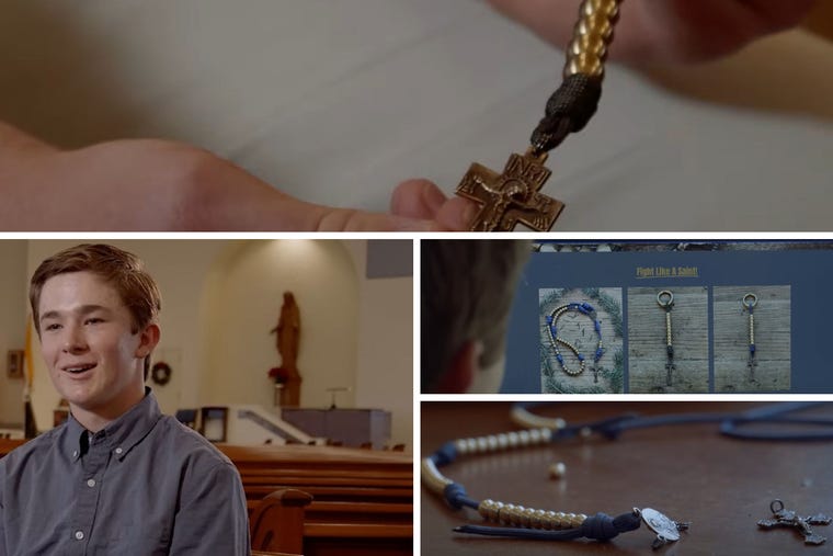 Catholic teen Will Henry enjoys crafting quality, handmade rosaries. 