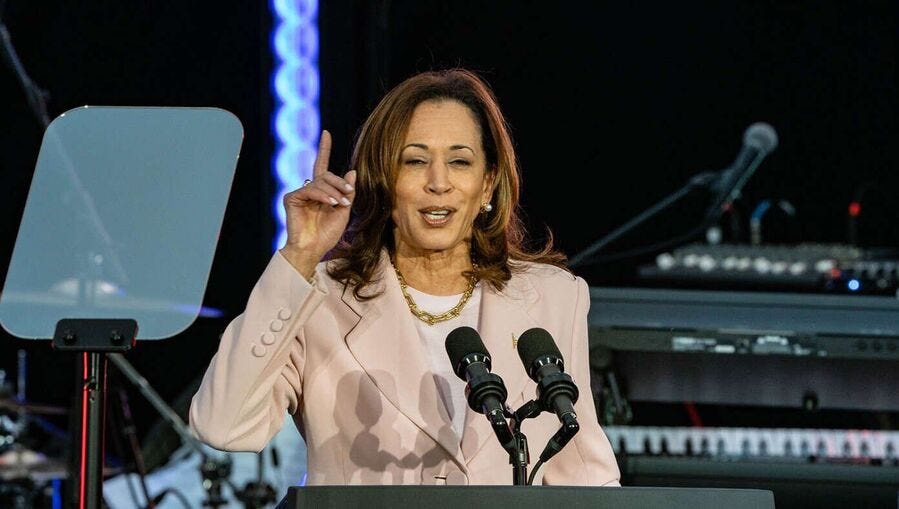 kamala harris teleprompter