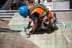 roofer on a roof