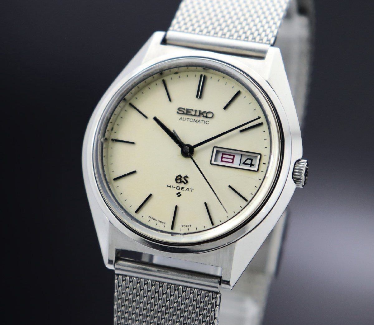 ◎【行董】 EC000ABO74 GS SEIKO 5646-7010 グランドセイコー 自動巻き 腕時計 デイデイト HI-BEAT ハイビート メンズウォッチ ジャンク