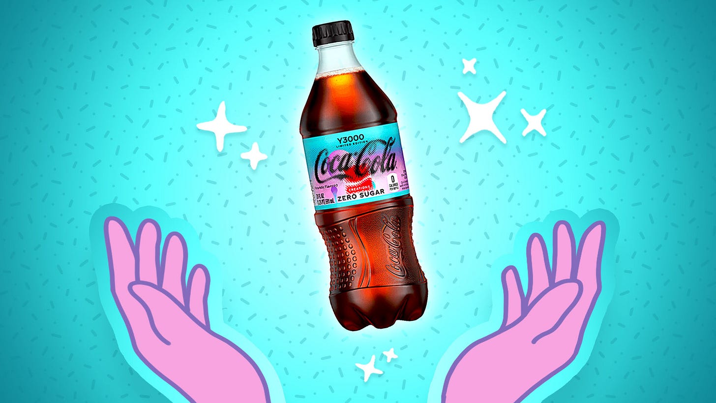 Coca-Cola Y3000: A Futuristic New Coke Flavor Is on the WayCoke Is  Reportedly Releasing a 'Futuristic' New Flavor: Coca-Cola Y3000 | Sporked