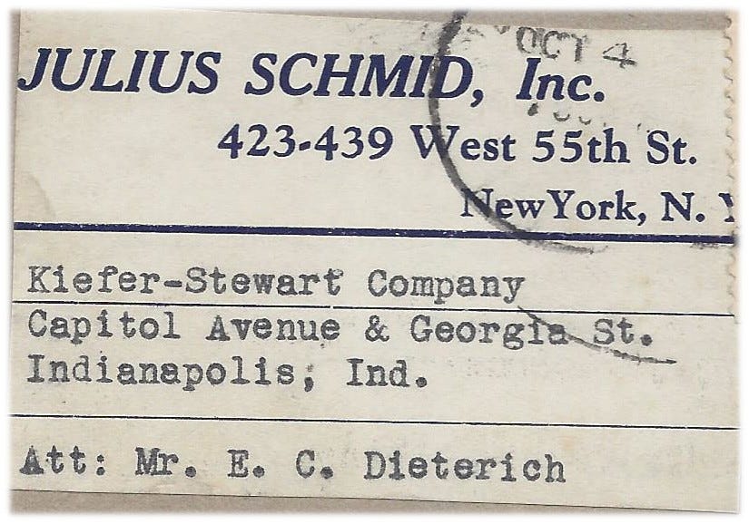 address label on the box