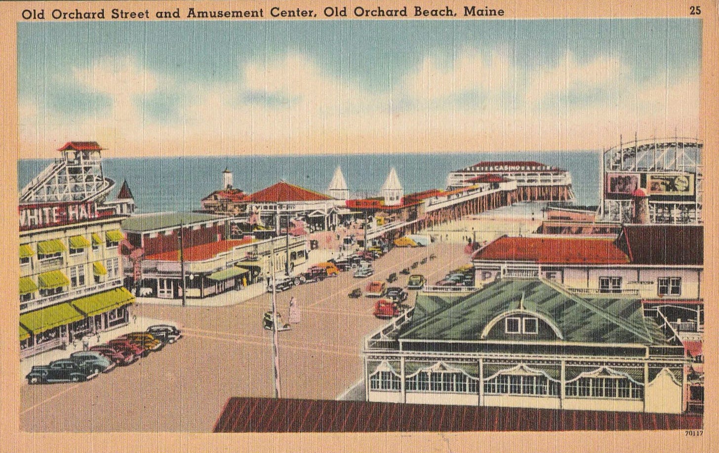 Old Orchard Beach, MN- Vintage Postcard | Old orchard beach, Old ...