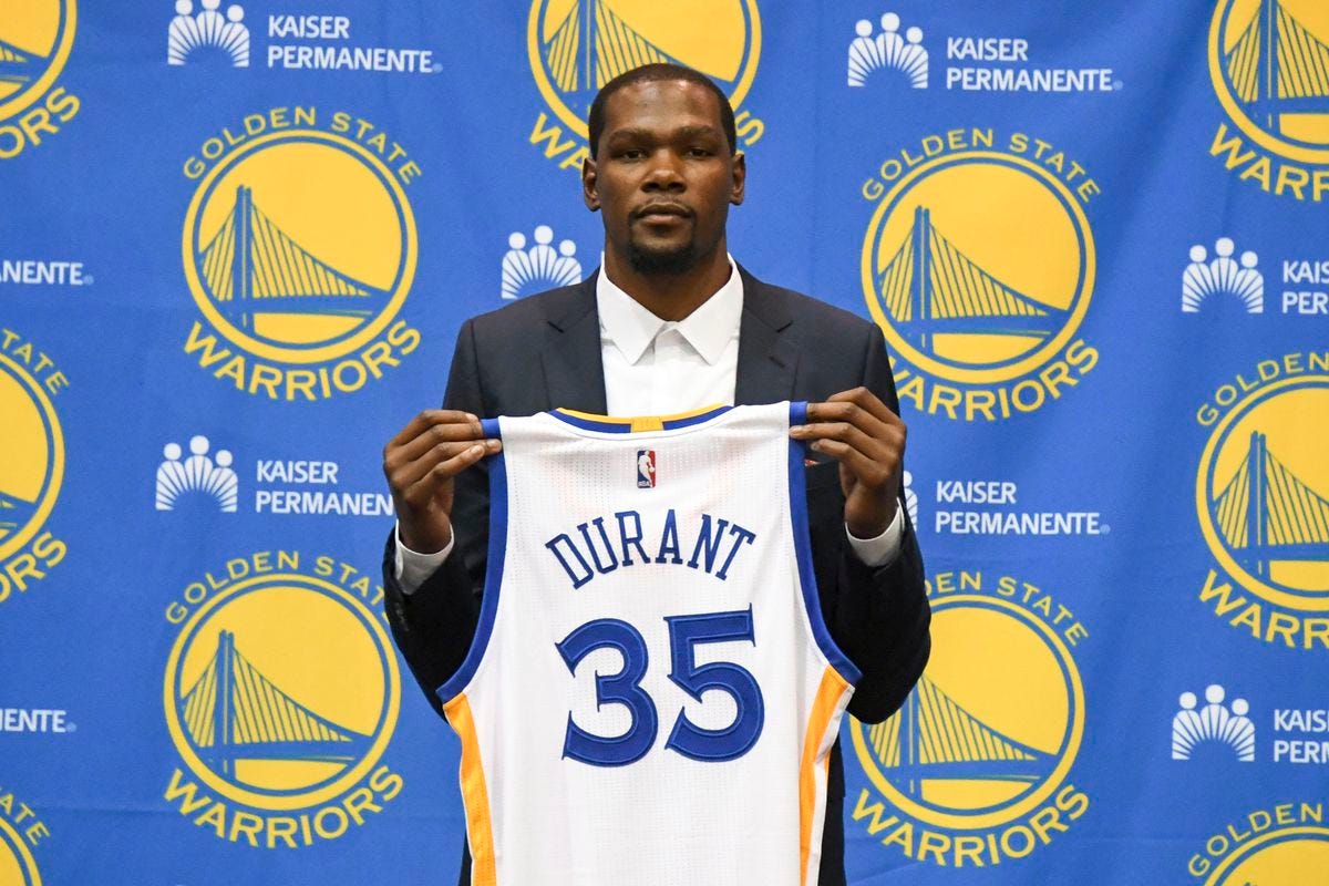 NBA free agency 2016: Kevin Durant chooses the Golden State Warriors - Golden  State Of Mind