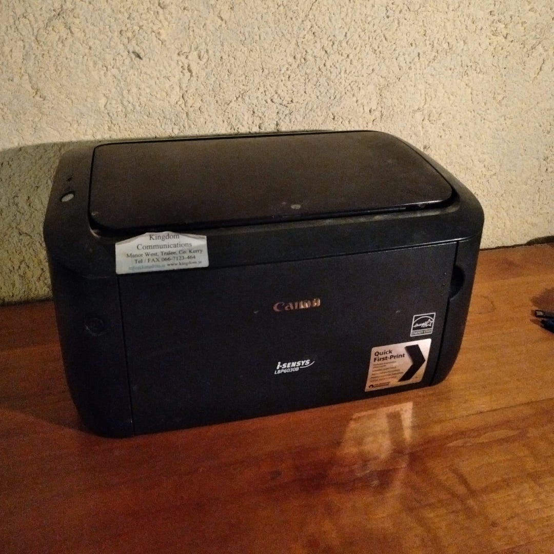 My 10-year-old Canon printer My 10-year-old Canon printer