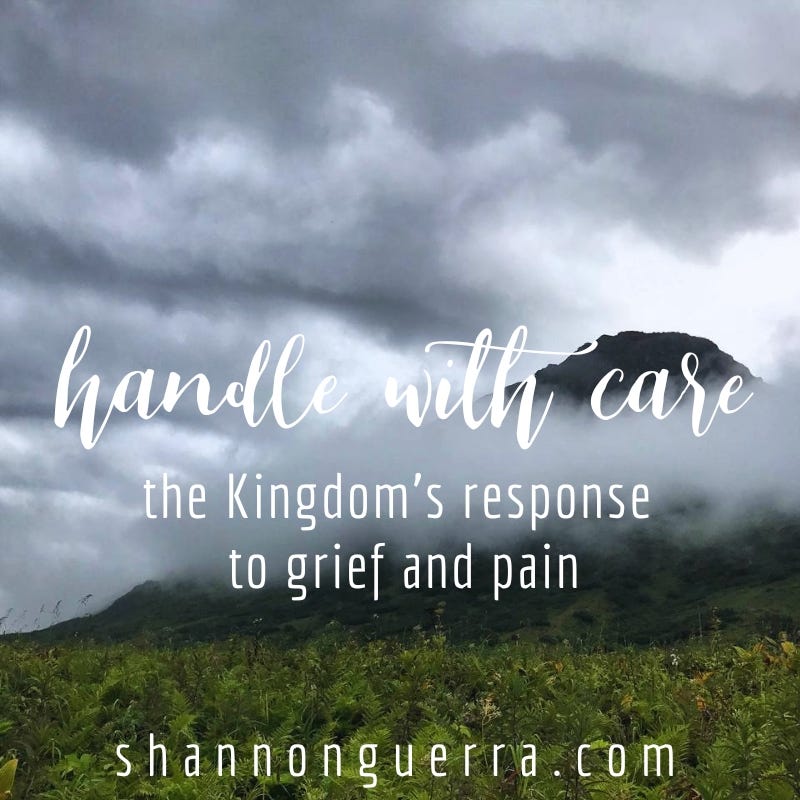 handle with care: the Kingdom's response to grief and pain