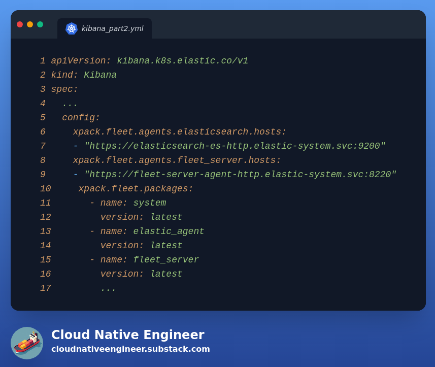 Kibana manifest - part 2