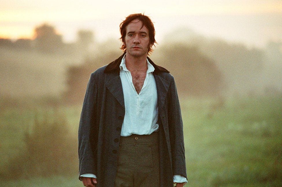Mr. Darcy at the end of Pride & Prejudice (2005.)