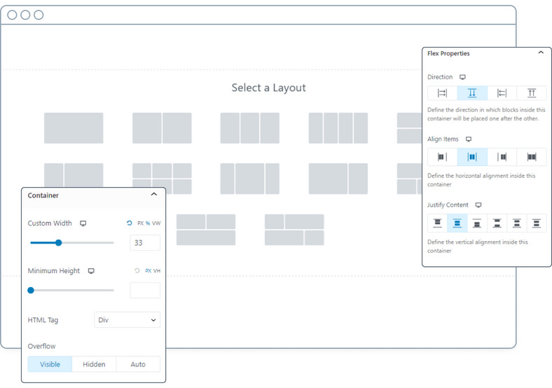Spectra Flexbox container