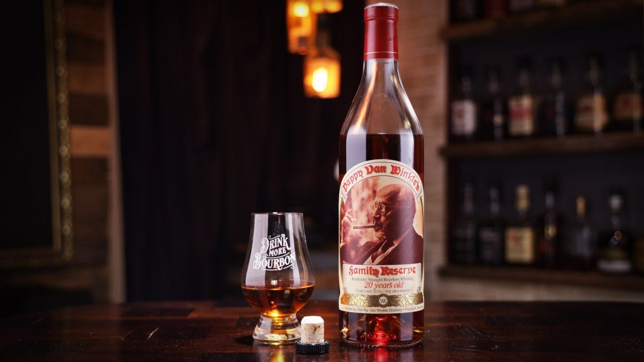 Pappy Van Winkle's 20 Year Bourbon Whiskey
