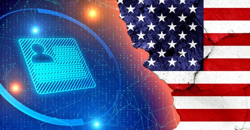 digital id and american flag