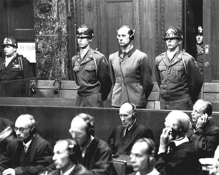 Karl Brandt At Nuremberg Trial