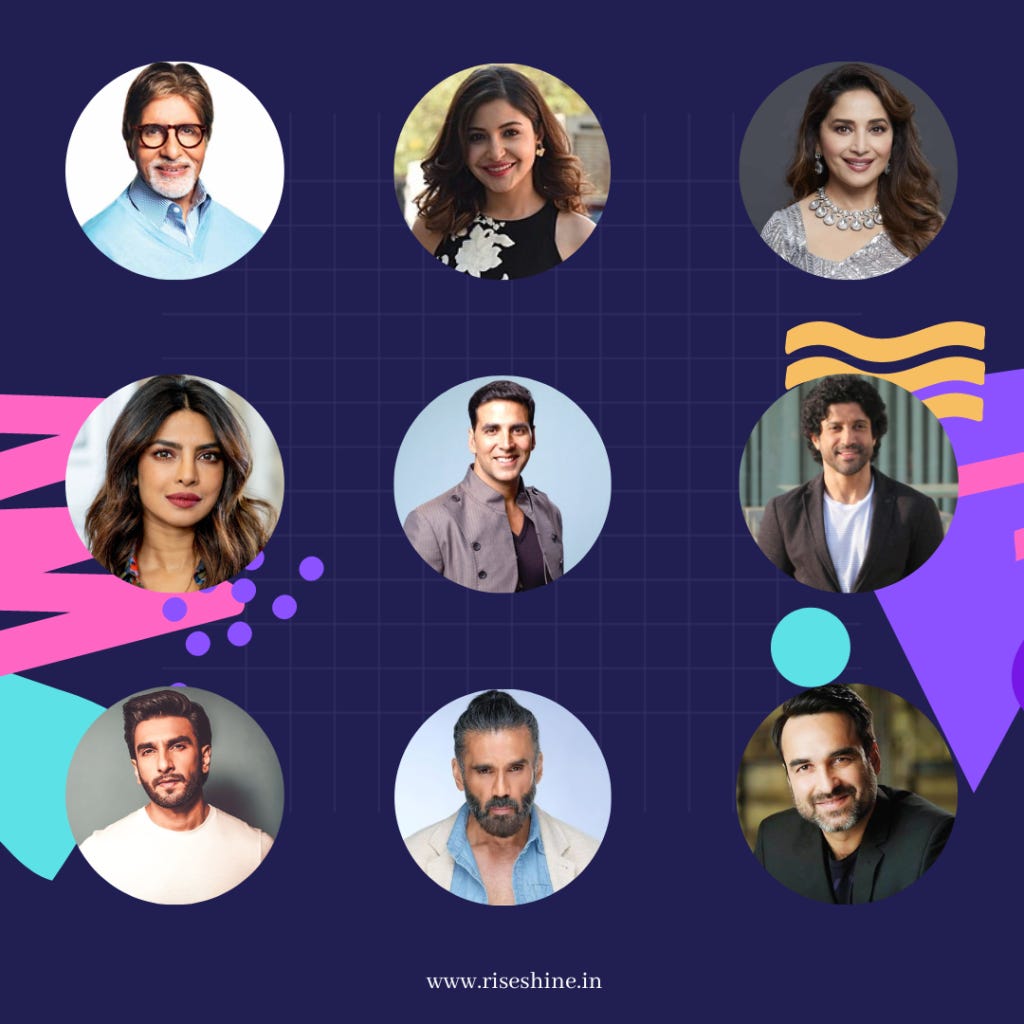 Indian Celebs who invested in startups - riseshine.in