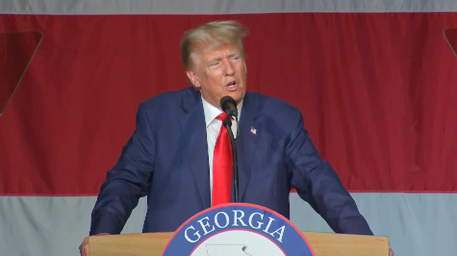 WATCH: Former President Donald Trump speaks live at Georgia GOP Convention  in Columbus