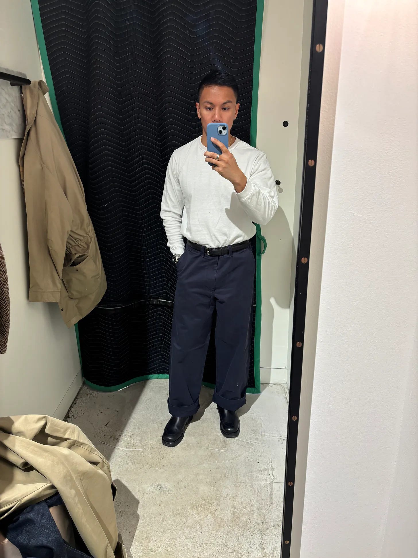 J Crew’s Giant Chino which went viral a few seasons ago.