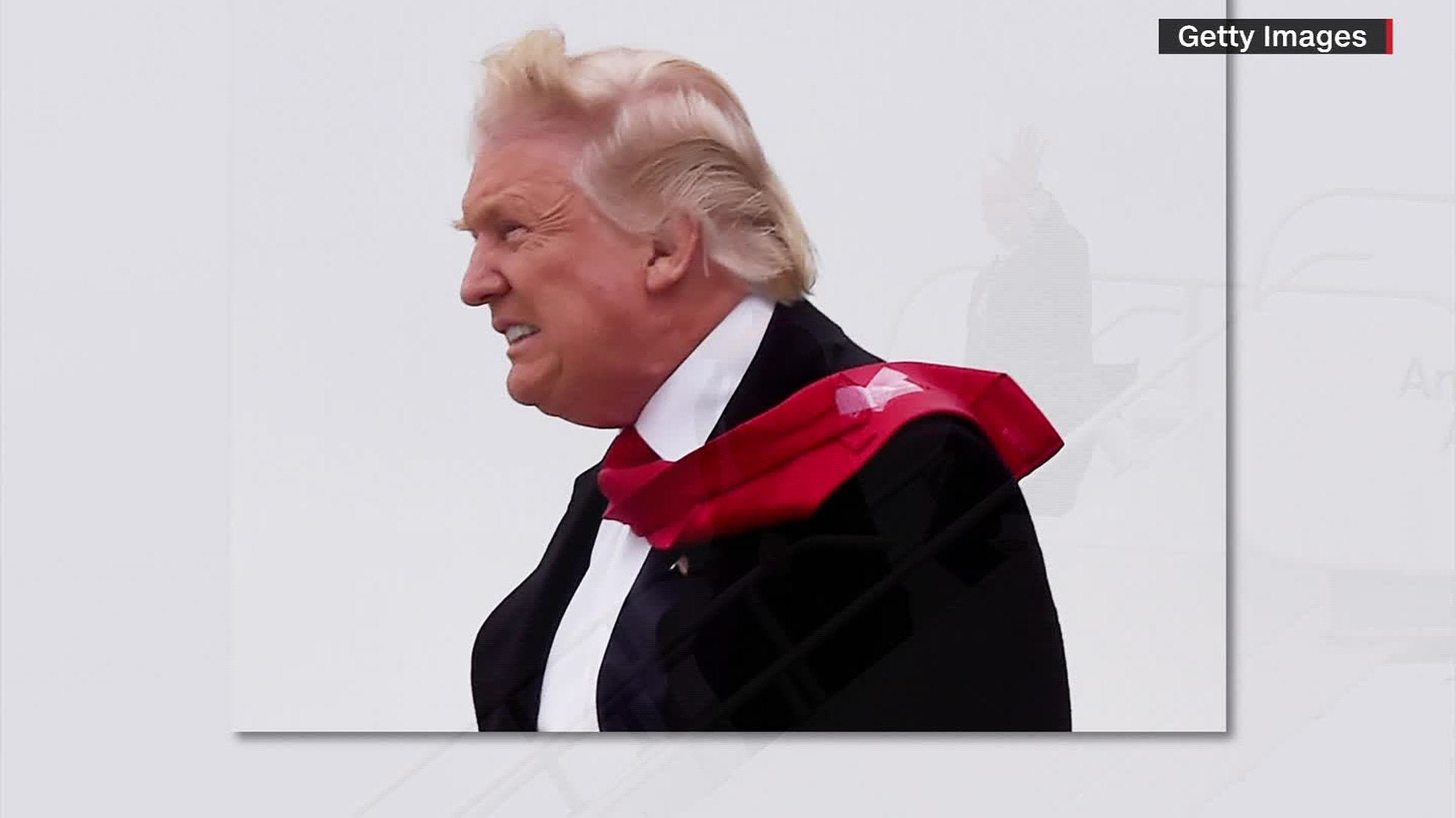 Why does Trump Scotch tape his tie?