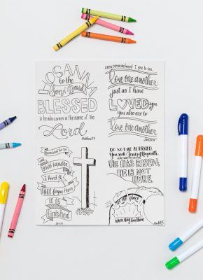 Holy Week Coloring Page