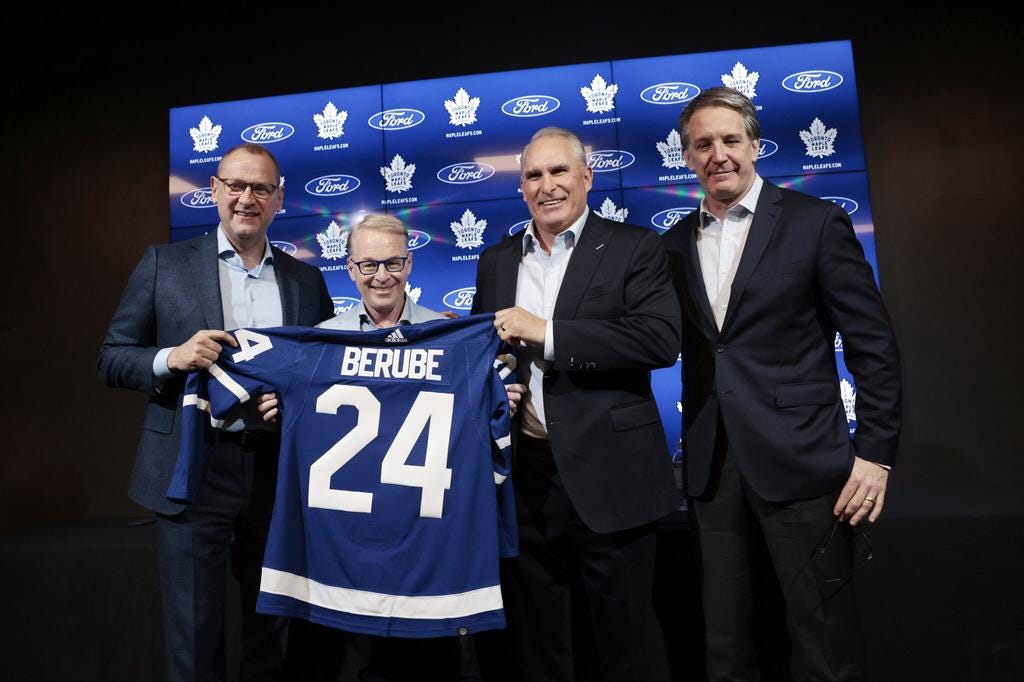 Craig Berube Toronto Maple Leafs