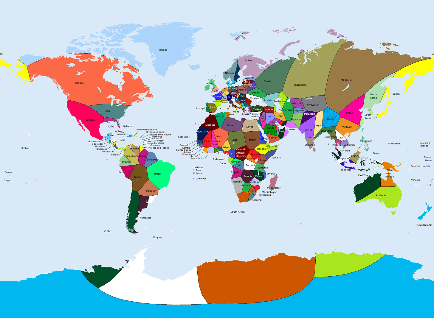 r/MapPorn - a map of the world