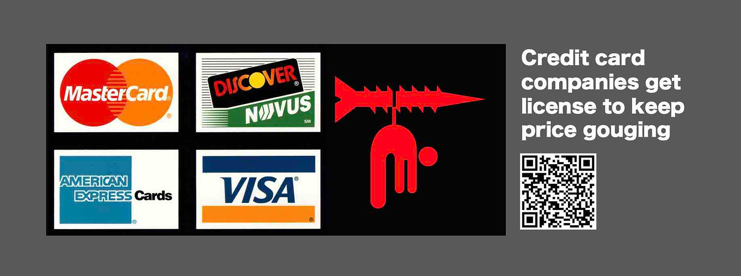 Follow the money to see how credit card companies bought a license to keep price gouging