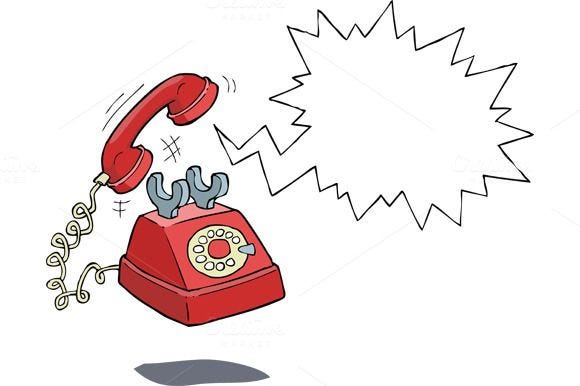 Phone call | Telephone drawing, Phone art, Retro phone