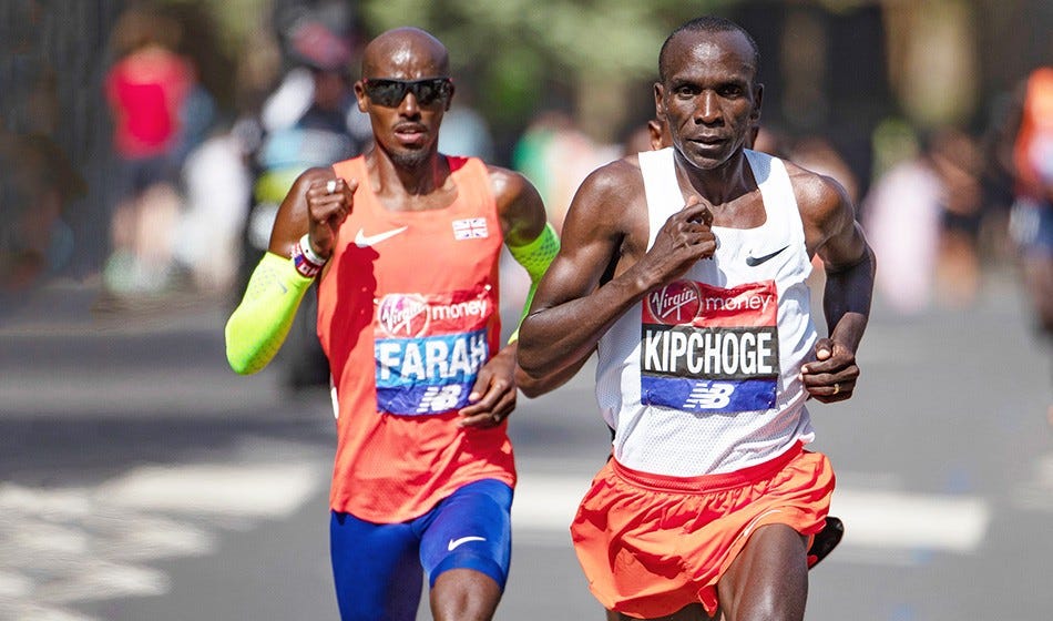 Why Mo Farah can beat Eliud Kipchoge - AW