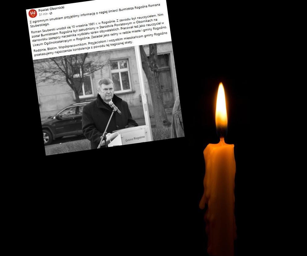 Nagła śmierć burmistrza Romana Szuberskiego! Został znaleziony w swoim gabinecie? Żałoba w Rogoźnie
