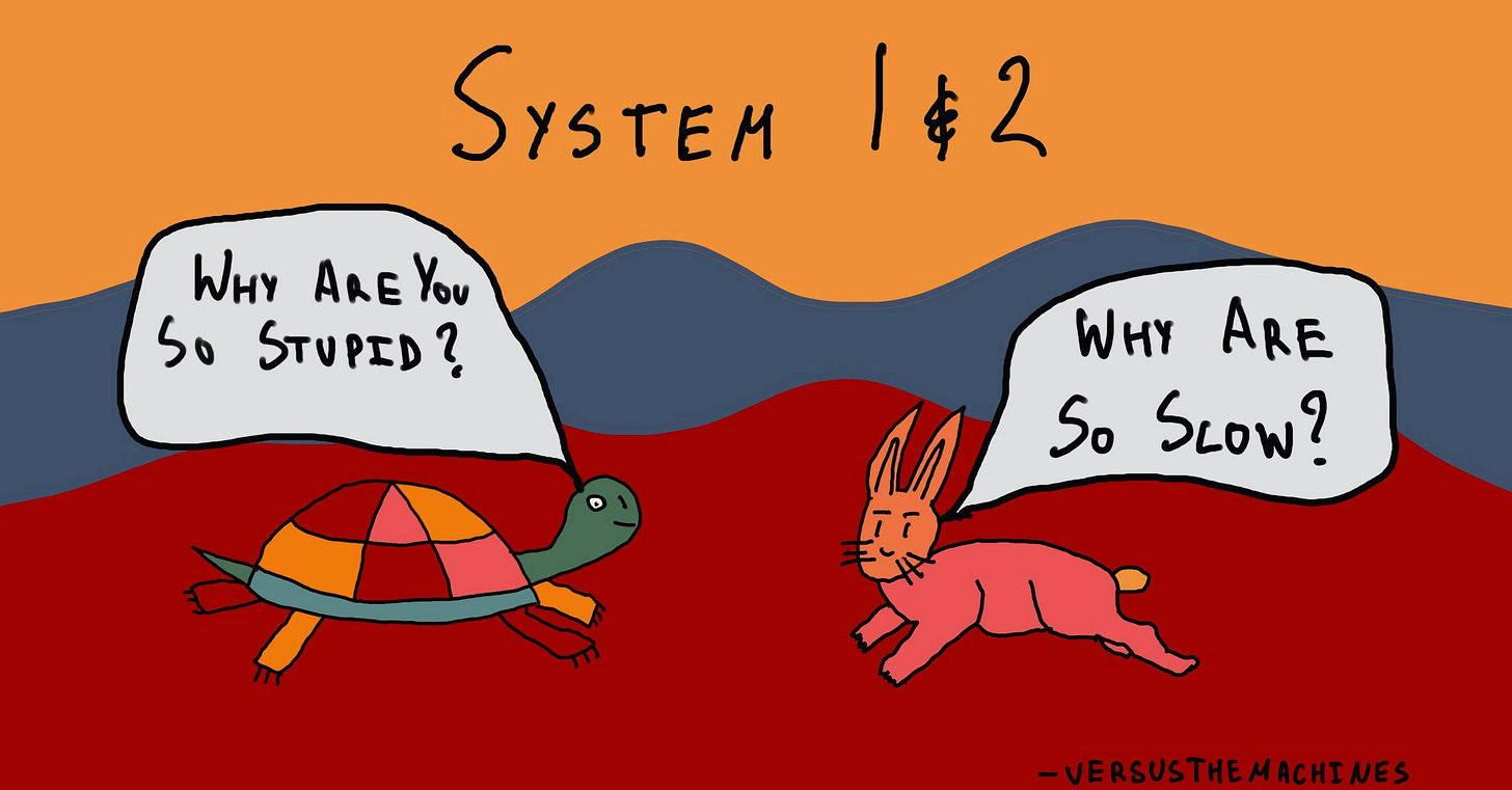 System 1 and System 2 Thinking - The Decision Lab