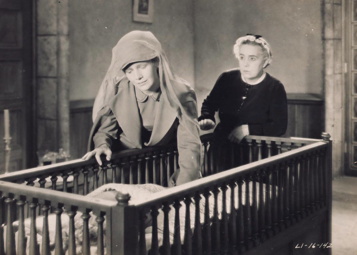 Ann Harding and Beryl Mercer in a scene from East Lynne