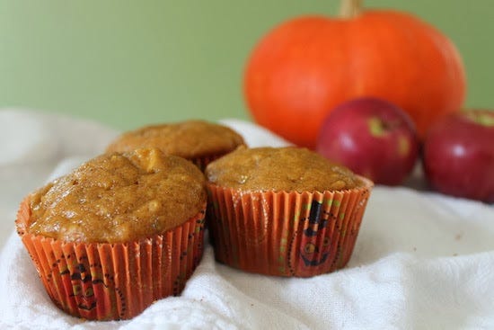 banana pumpkin apples cupcakes halloween