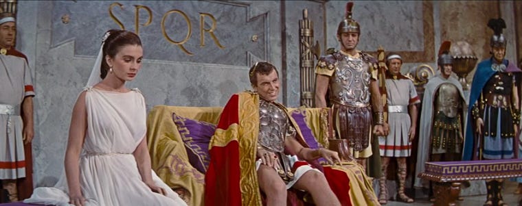 Caligula (_____, seated) living the dream as Roman Emperor. Image: Baúl del Castillo