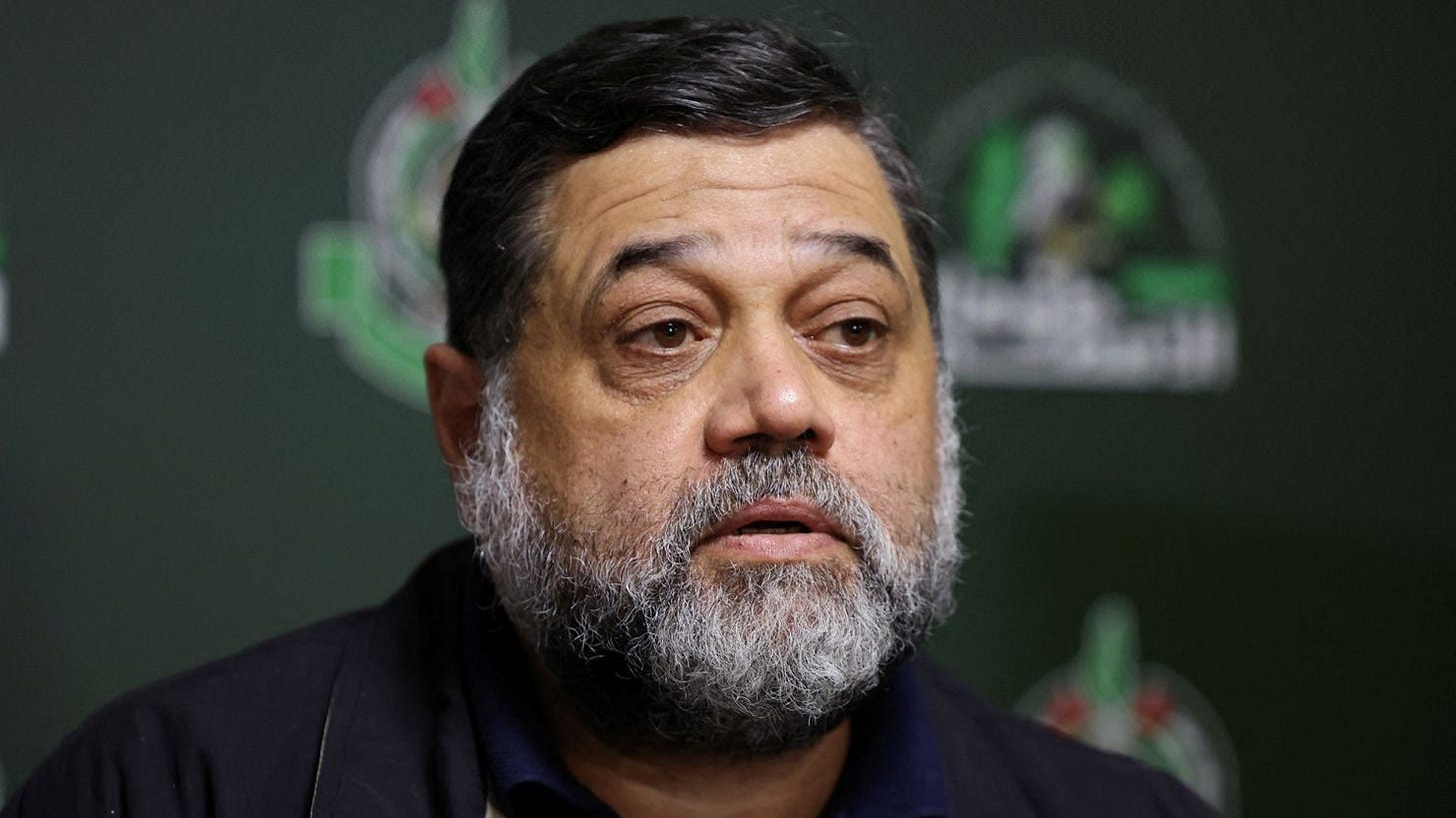 Hamas official Osama Hamdan attends a news conference in Beirut, Lebanon in June 2024.