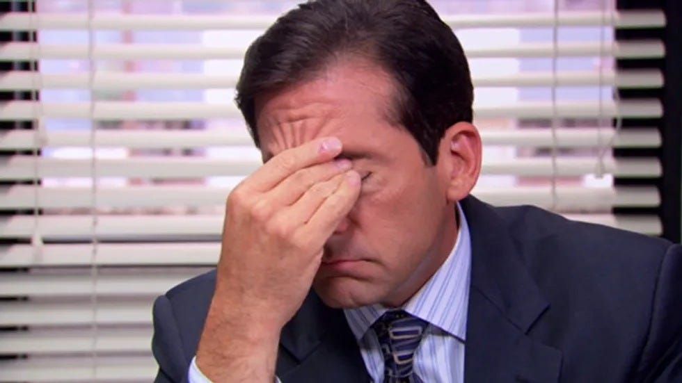 Michael Scott Frustrated Meme Generator - Imgflip