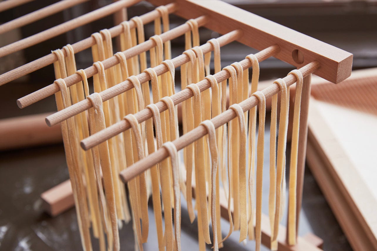 Verve Culture Italian Beechwood Collapsible Pasta Drying Rack