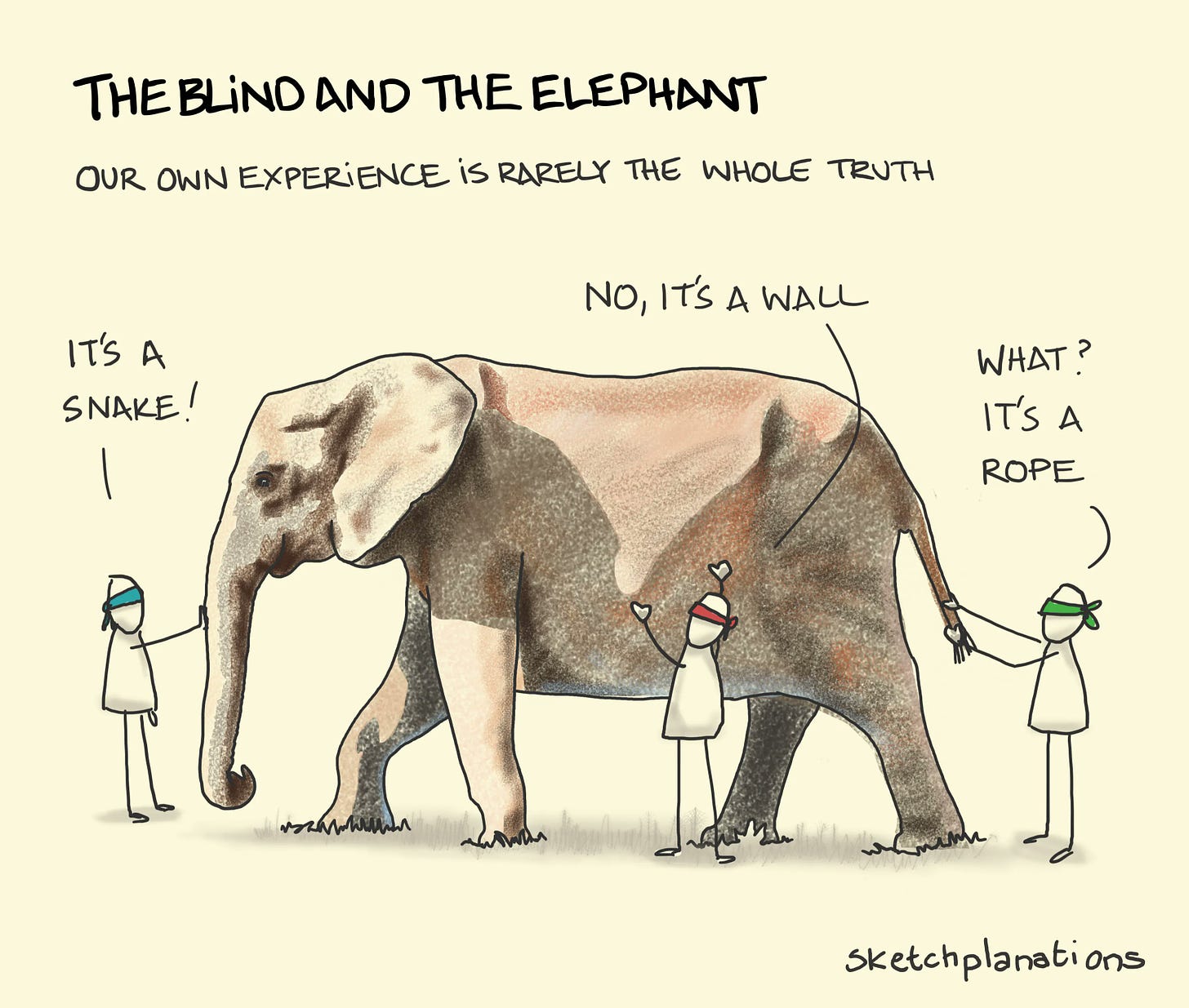 conto dos seis cegos e o elefante