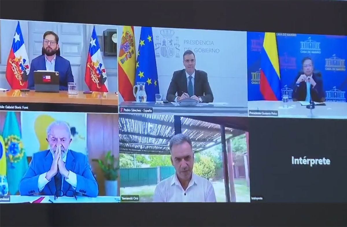 Orsi conversó con Lula, Boric, Petro y Pedro Sánchez sobre desinformación y  riesgos del mal uso de redes sociales