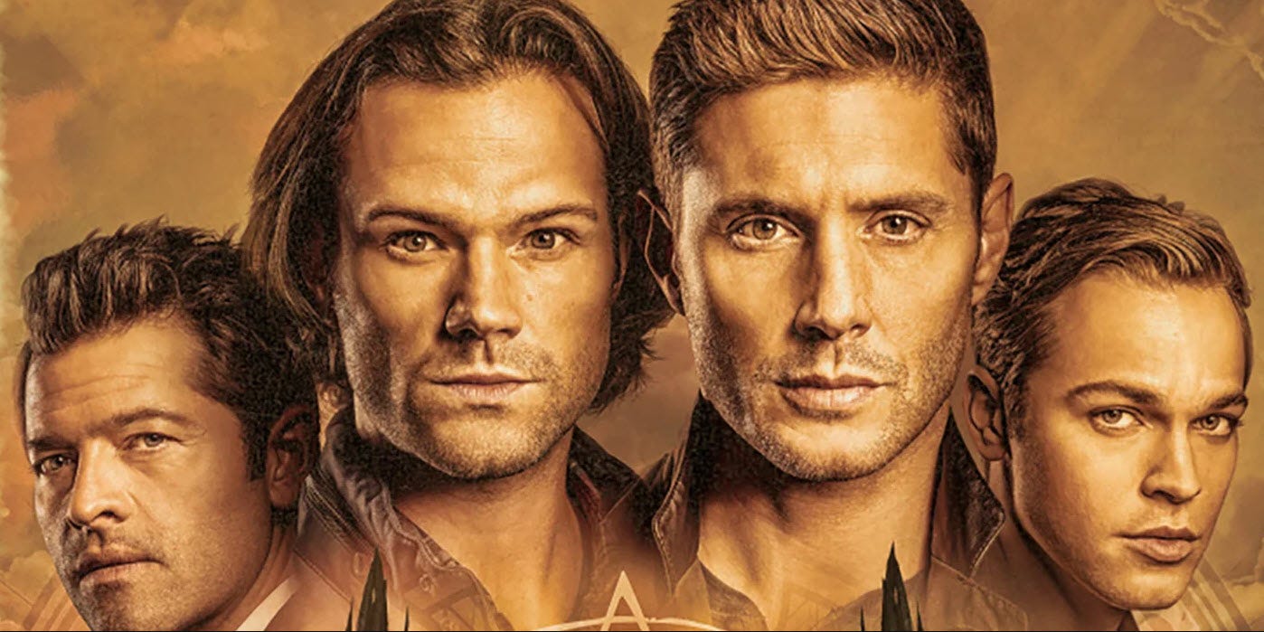 supernatural season 15 poster sam dean winchester