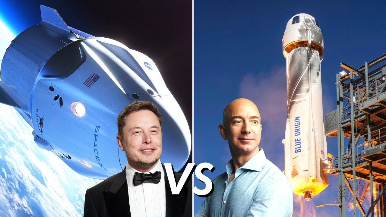 SpaceX vs Blue Origin - YouTube