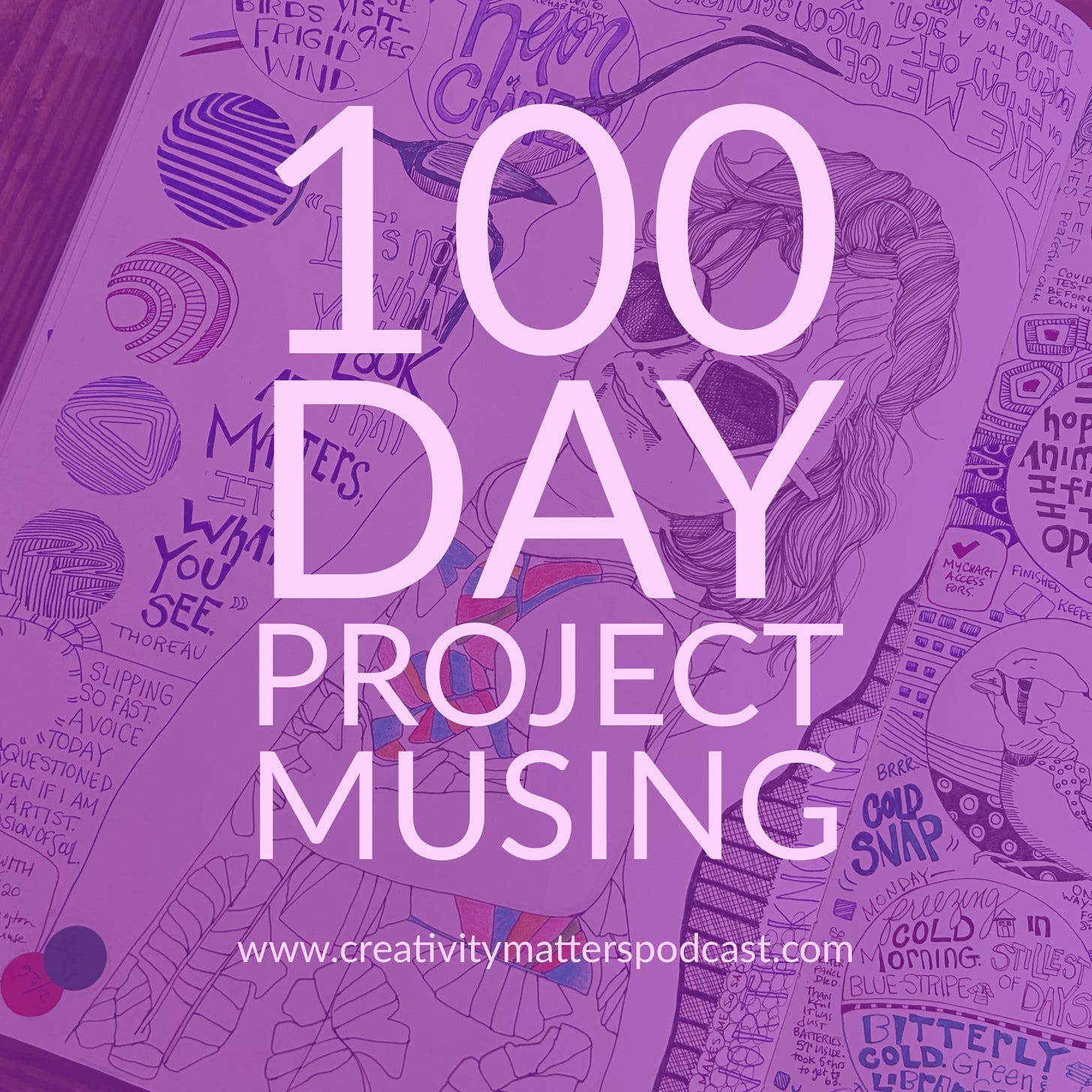 100 Day Project Musing / Image from illustrated sketchbook